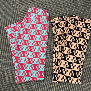 NEW LuLaRoe Disney Minnie Mouse Leggings Sz OS One Size
